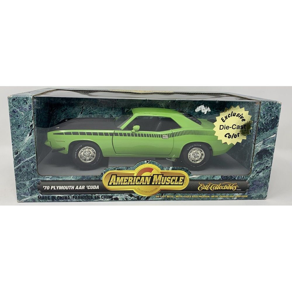 1:18 Scale 1970 Plymouth‎ Cuda AAR 6 Pack Lime Green/Black